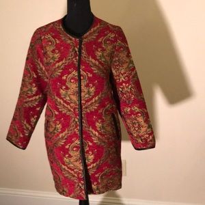 Beautiful deep red tapestry jacket